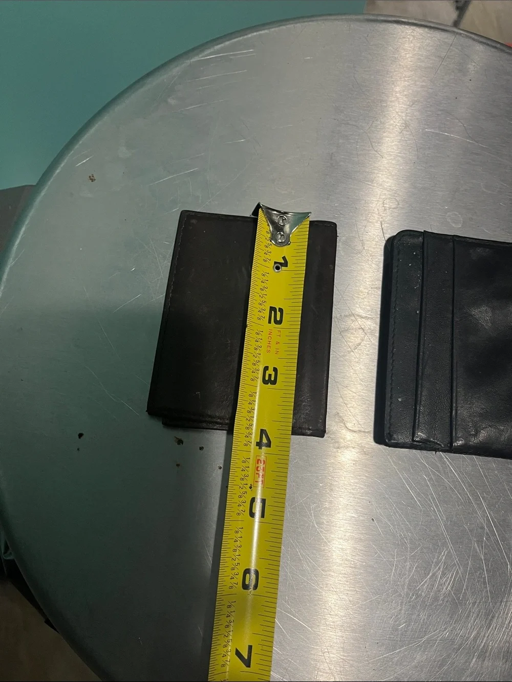 Wallet Men's Black Leather Bifold Wallet and Card Holder Set satin cowhide